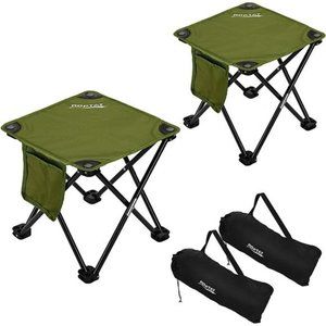 2 Pack Camping Stool,Portable Folding Compact Lightweight Stool Seat for Camping